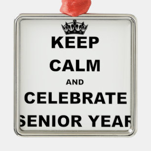 BEWAREN VAN KALK EN CELEBRATE SENIOR JAAR.png Metalen Ornament