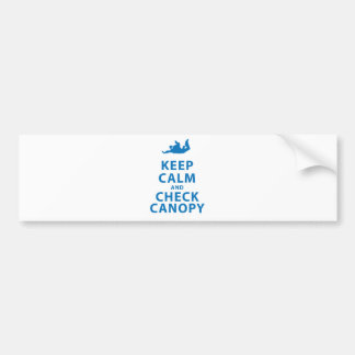 BEWAREN VAN KALK EN CONTROLEREN VAN KANOPIE BUMPERSTICKER