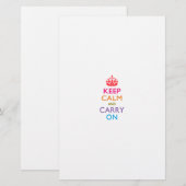 BEWAREN VAN KALK EN DRAAIEN OP Multicolored Briefpapier (Voorkant / Achterkant)