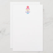 BEWAREN VAN KALK EN DRAAIEN OP Multicolored Briefpapier (Voorkant / Achterkant)