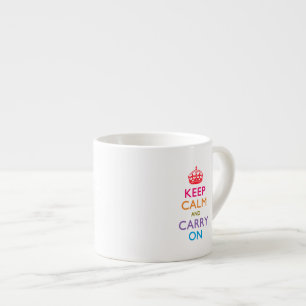 BEWAREN VAN KALK EN DRAAIEN OP Multicolored Espresso Kop