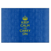 BEWAREN VAN KALK EN DRAAIEN OP True Blue Snijplank (Voorkant)