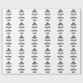 BEWAREN VAN KALK EN DRINK CADEAUPAPIER (Vlak)