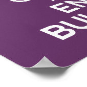 BEWAREN VAN KALK EN EINDE BULLYEN POSTER (Hoek)