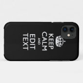 BEWAREN VAN KALK EN Jouw tekst OP Vast zwart Case-Mate iPhone Case (Achterkant (horizontaal))