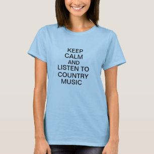 BEWAREN VAN KALK EN LUISTEREN NAAR LAND MUZIEK T-SHIRT