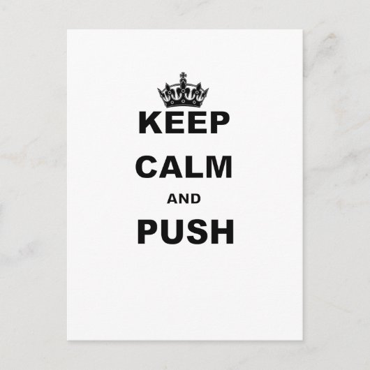 BEWAREN VAN KALK EN PUSH BRIEFKAART (Voorkant)