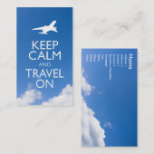 BEWAREN VAN KALK EN REIZEN VISITEKAARTJE (Voorkant / Achterkant)