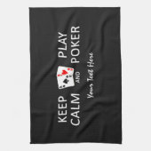 BEWAREN VAN KALK- EN SPEELPOKER-handdoek Theedoek (Verticaal)