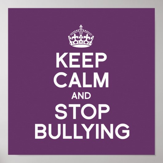 BEWAREN VAN KALK EN STOP BULLYING POSTER (Voorkant)