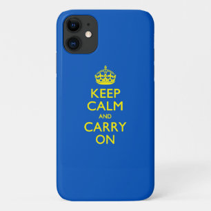 BEWAREN VAN KALK EN VERVOER OP blauw decor Case-Mate iPhone Case