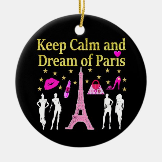 BEWAREN VAN KALM EN DROOM VAN PARIJS KERAMISCH ORNAMENT (Voorkant)