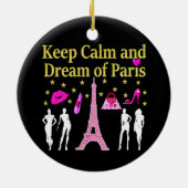 BEWAREN VAN KALM EN DROOM VAN PARIJS KERAMISCH ORNAMENT (Achterkant)