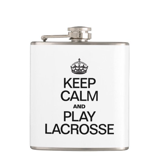 BEWAREN VAN KALM EN SPELEN VAN LACROSSE HEUPFLES (Voorkant)