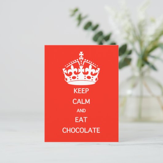 BEWAREN VAN KALMEREAT-CHOCOLAAT BRIEFKAART (Staand voorkant)