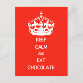 BEWAREN VAN KALMEREAT-CHOCOLAAT BRIEFKAART (Voorkant)