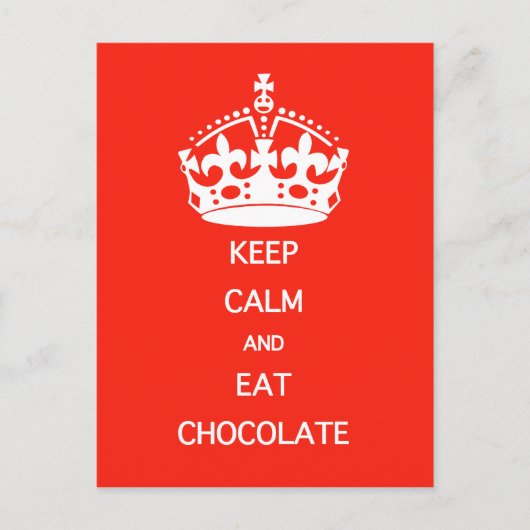 BEWAREN VAN KALMEREAT-CHOCOLAAT BRIEFKAART (Voorkant)
