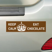 BEWAREN VAN KALMEREAT-CHOCOLAAT BUMPERSTICKER (Op auto)