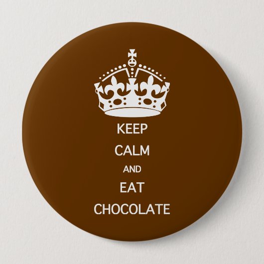 BEWAREN VAN KALMEREAT-CHOCOLAAT RONDE BUTTON 4,0 CM (Voorkant)
