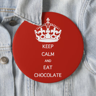 BEWAREN VAN KALMEREAT-CHOCOLAAT RONDE BUTTON 6,0 CM