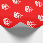 BEWAREN VAN KALMPROWN op rood decor Cadeaupapier (Hoek)