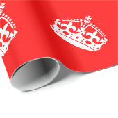 BEWAREN VAN KALMPROWN op rood decor Cadeaupapier (Rol Hoek)