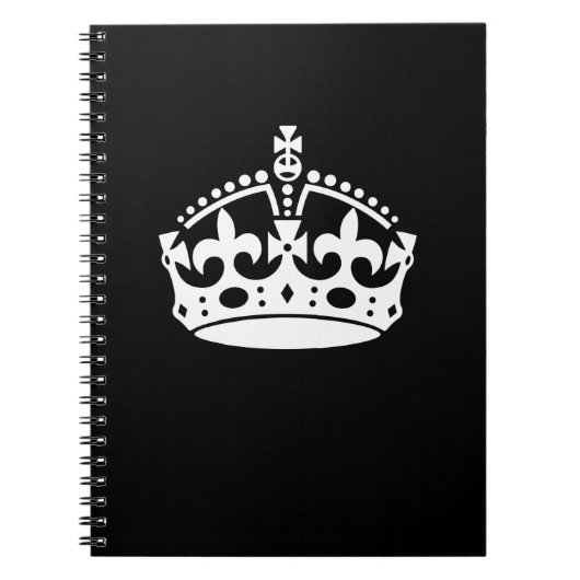 BEWAREN VAN KALMPROWN op zwart decor Notitieboek (Voorkant)