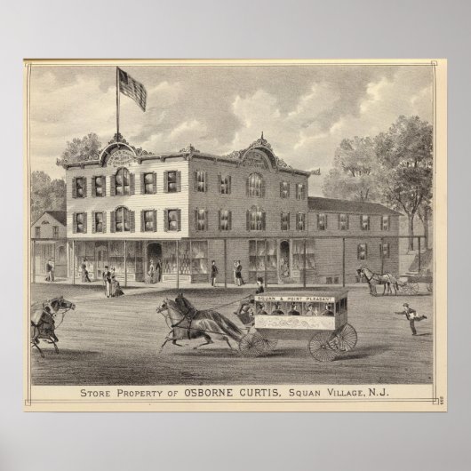 Bewaren van Osborne Curtis, Squan Village Poster (Voorkant)