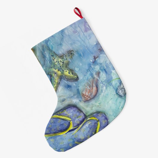 Bewaring met kerstmis grote kerstsok (Achterkant (Hangend))