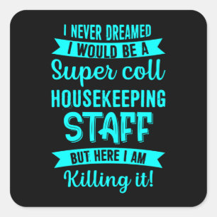 Bewaring Personeel Duisenhuisbewaarder Vierkante Sticker