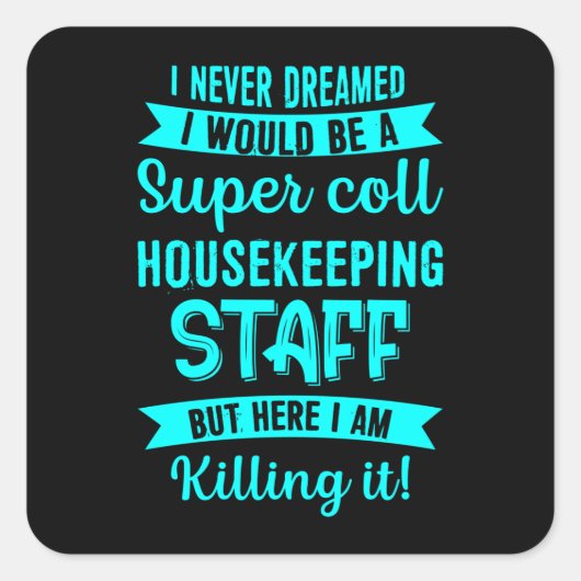 Bewaring Personeel Duisenhuisbewaarder Vierkante Sticker (Voorkant)