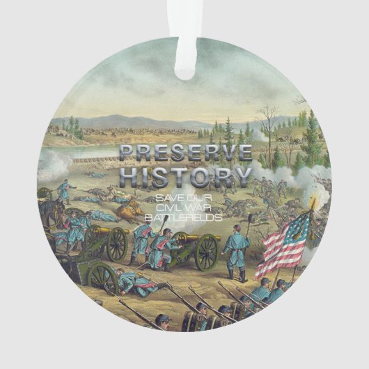 Bewaring van batlefield ABH Civil War Ornament (achterkant)