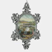 Bewaring van batlefield ABH Civil War Tin Sneeuwvlok Ornament (Links)