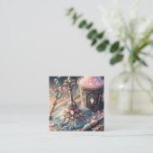 Bewaringsdienst voor het schoonmaken van benodigdh vierkante visitekaartje (Staand voorkant)