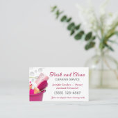 Bewaringsdienst voor het schoonmaken van benodigdh visitekaartje (Staand voorkant)