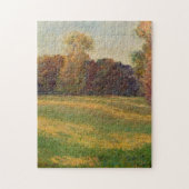 Beweed in de zon bij Giverny Monet Fine Art Legpuzzel (Verticaal)