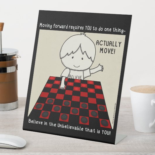 Beweeg daadwerkelijk reclamebord met voetstuk (Insitu)