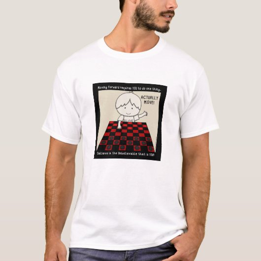 Beweeg daadwerkelijk t-shirt (Voorkant)