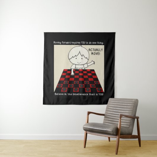 Beweeg daadwerkelijk wandkleed (In situ)