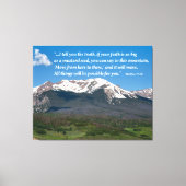 Beweeg dat Inspirerend bergdoek Canvas Afdruk (Voorkant)