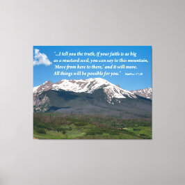 Beweeg dat Inspirerend bergdoek Canvas Afdruk