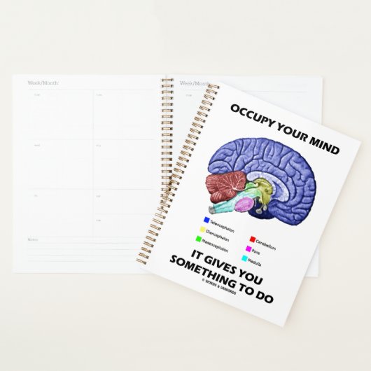 Beweeg je geest het geeft je iets te doen planner (Display)