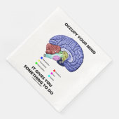 Beweeg je geest het geeft je iets te doen servet (Hoek)