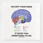 Beweeg je geest het geeft je iets te doen servet (Voorkant)