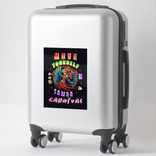 Beweeg jezelf op een Samba manier Carnaval Sticker (Koffer)
