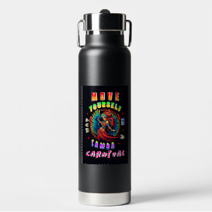 Beweeg jezelf op een Samba manier Carnaval Waterfles