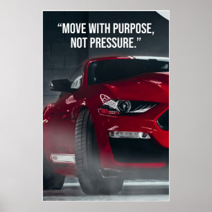 Beweeg Met Doel Auto Quote Poster