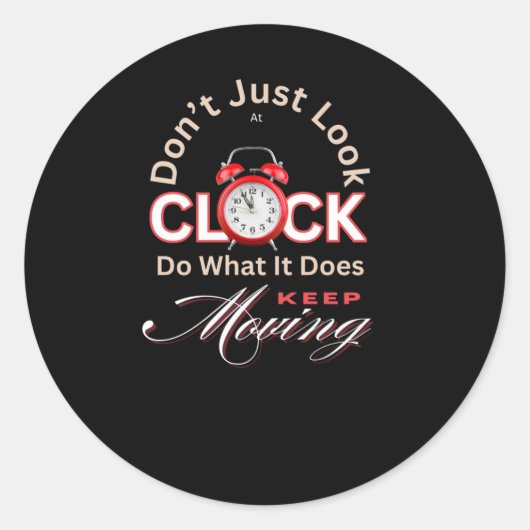 Beweeg Motivatie Sticker (Voorkant)