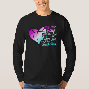 Beweeg over het Show van een meisje met jongens Je T-shirt
