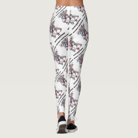Beweeg uw hart met advies over geluk en anatomie leggings (Achterkant)